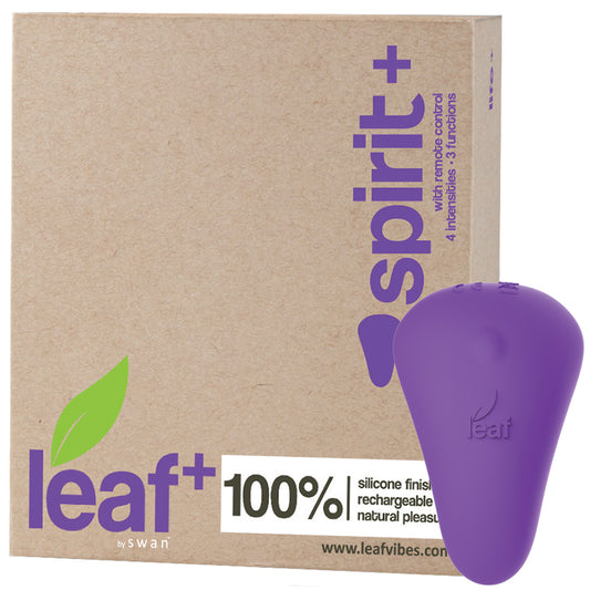 Swan-Leaf+-Spirit+-Vibrator-with-Remote-Control-Purple