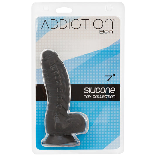 Addiction-Ben-7-Dildo-With-Balls-Black