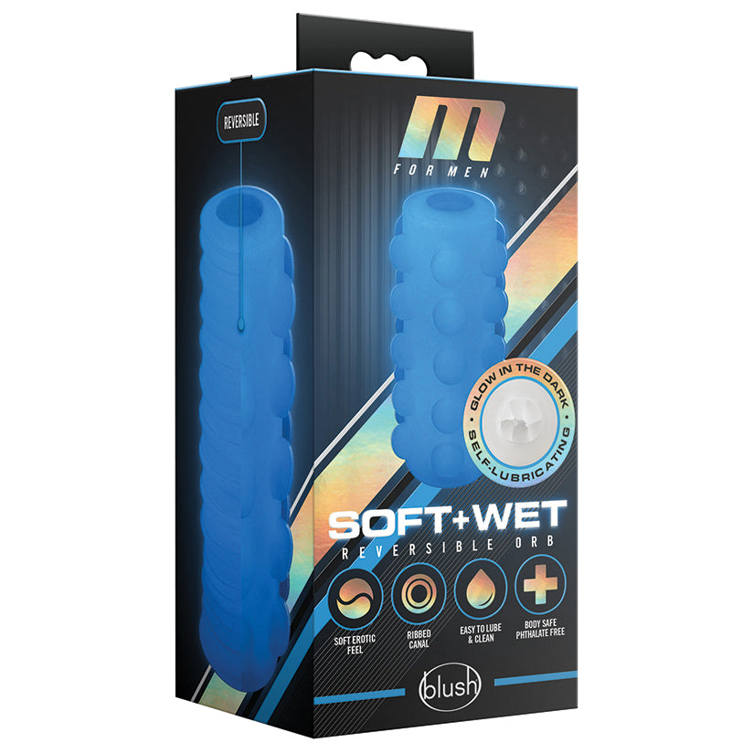 M-for-Men-Soft-Wet-Reversible-Orb-Frosted-Masturbator-Stroker