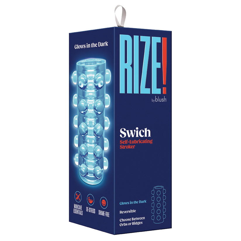 Rize-Swich- Glow-in-the-Dark-Self-Lubricating-Stroker -Clear