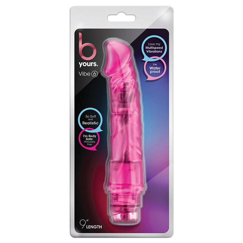 B-Yours-Vibe-6-Realistic-Pink-9.25-Inch-Long-Vibrating-Dildo