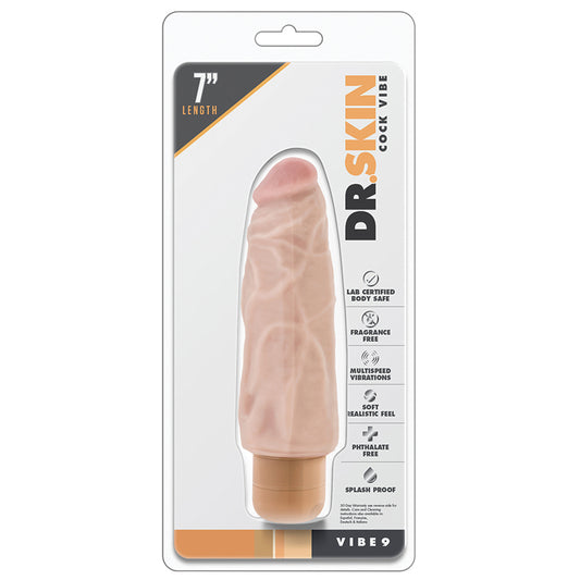 Dr-Skin-Cock-Vibe-9-Realistic-Beige-7.5-Inch-Long-Vibrating-Dildo