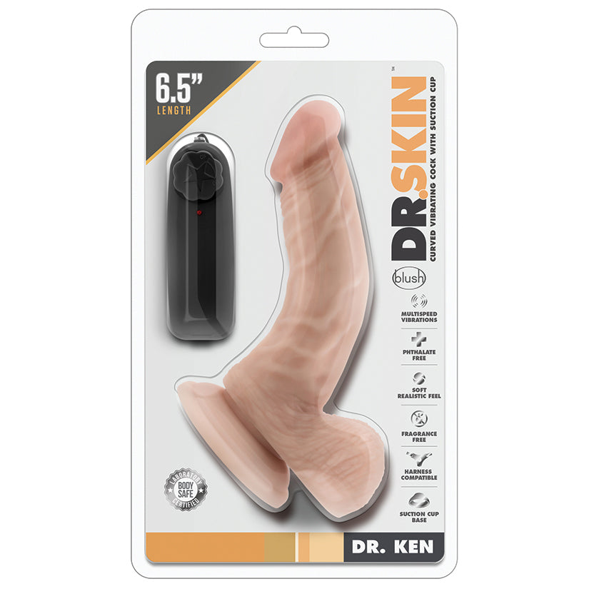 Dr-Skin-Dr-Ken-Realistic-G-Spot-Vanilla-6.5-Inch-Long-Remote-Control-Vibrating-Dildo-With-Suction-Cup-Base