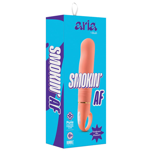 Aria-Smokin-AF-G-Spot-Coral-6-Inch-Loop-Handle-Vibrator