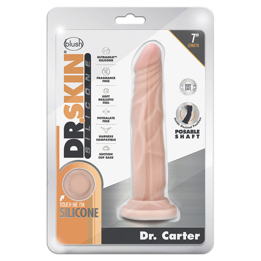 Dr-Skin-Silicone-Dr-Carter-Realistic-Vanilla-7.5-Inch-Long-Dildo-With-Suction-Cup-Base