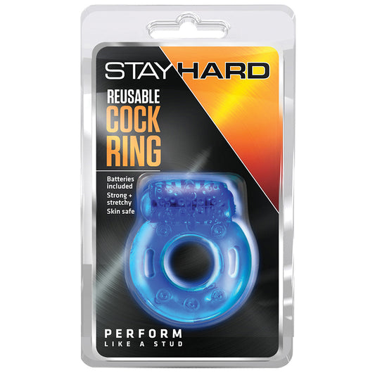 Stay-Hard-Reusable-Blue-Vibrating-Penis-Ring