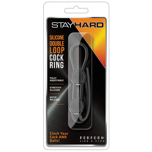 Stay-Hard-Black-Silicone-Double-Loop-Penis-Ring