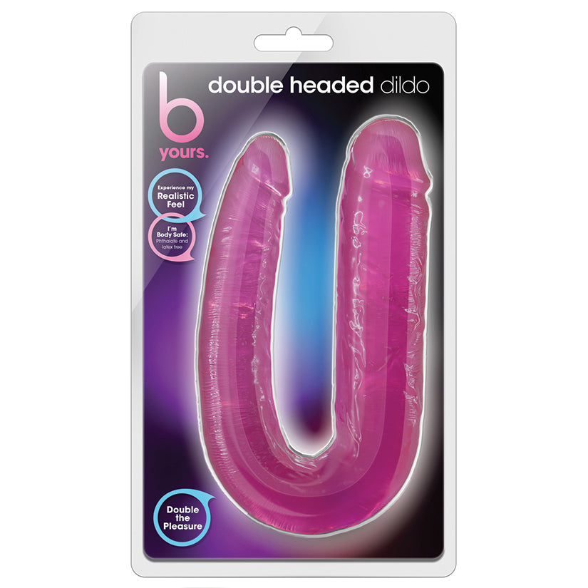 B-Yours-U-Shaped-Double-Sided-Pink-18-Inch-Long-Double-Dildo