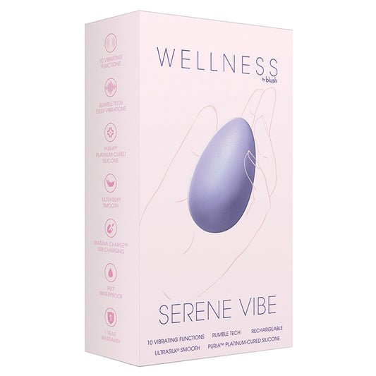 Wellness By Blush  Serene Vibe Full Body Personal Hand Held Massager - Made with Purio Silicone