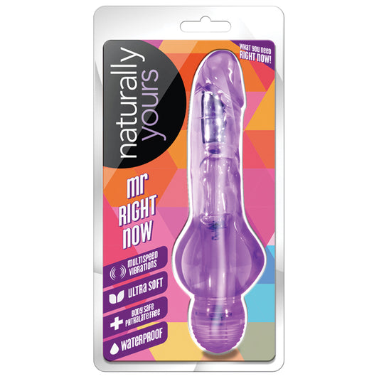 Naturally-Yours-Mr.-Right-Now-Realistic-Purple-6.5-Inch-Long-Vibrating-Dildo