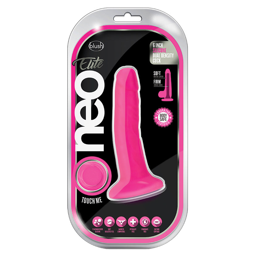 Neo-Elite-Neon-Pink-5.5-Inch-Long-Dildo