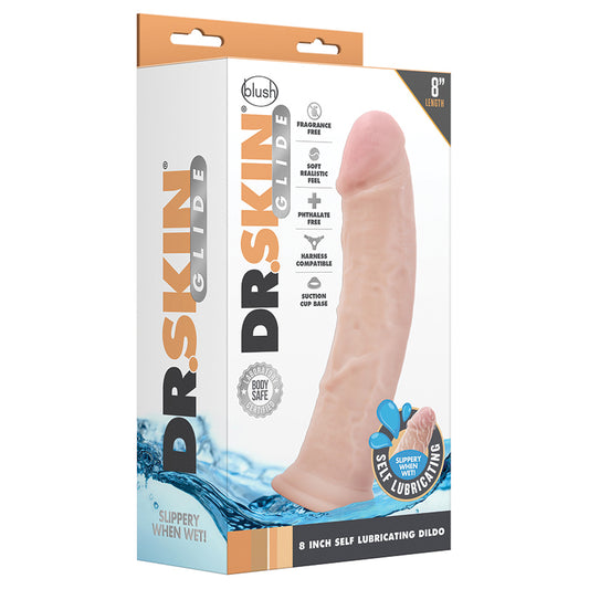 Dr-Skin-Glide-Realistic-Vanilla-8-Inch-Long-Dildo-With-Suction-Cup-Base