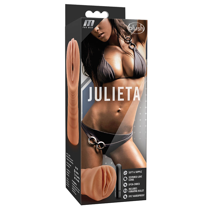 M-for-Men-Julieta-Realistic-Mocha-Vibrating-Masturbator-Stroker