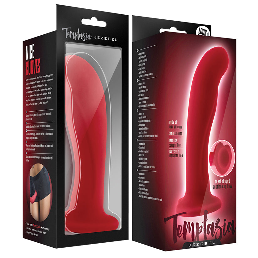 Temptasia-Jezebel-Curved-Crimson-6-Inch-Long-Dildo-With-Suction-Cup-Base