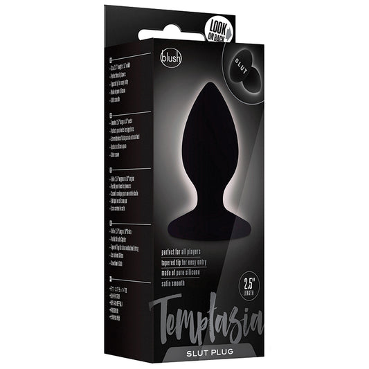 Temptasia-Slut-Black-2.5-Inch-Anal-Plug-With-Suction-Cup-Base