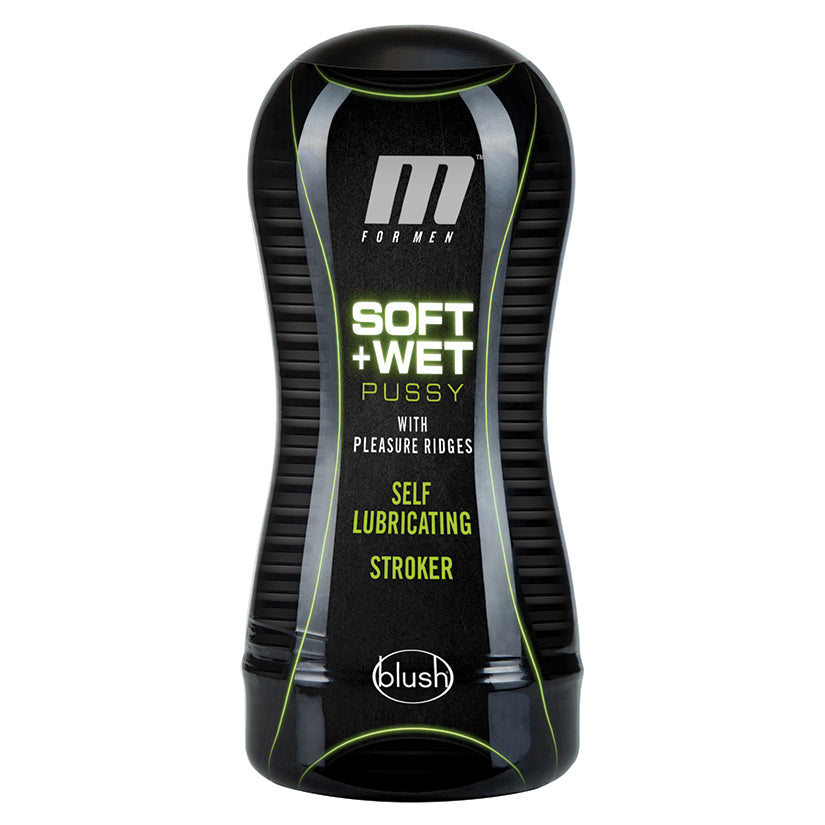M-for-Men-Soft-Wet-Self-Lubricating-Pussy-with-Pleasure-Ridges-Vanilla-Masturbator-Stroker