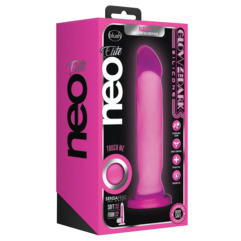 Neo-Elite-Glow-In-The-Dark-Neon-Pink-8-Inch-Long-Dildo