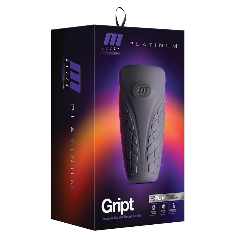 Blush M Elite Platinum Gript Black Masturbator / Stroker