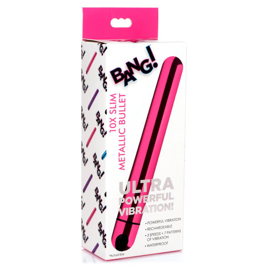 Bang! 10X Slim Metallic Bullet - Pink