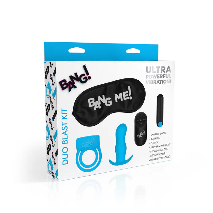 Bang! 28X Duo Blast Remote Control C-Ring And Butt Plug Kit