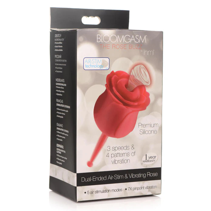 Bloomgasm Rose Buzz 7X Silicone Clit Stimulator And Vibrator