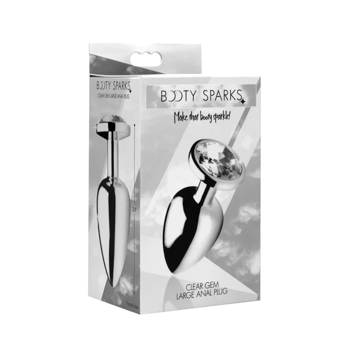 Booty Sparks Clear Gem Anal Plug - Large