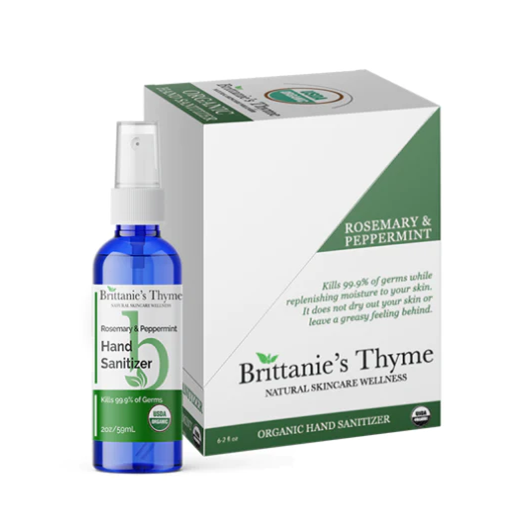 Brittanie's Thyme - Organic Hand Sanitizer - Rosemary Peppermint - 2 oz