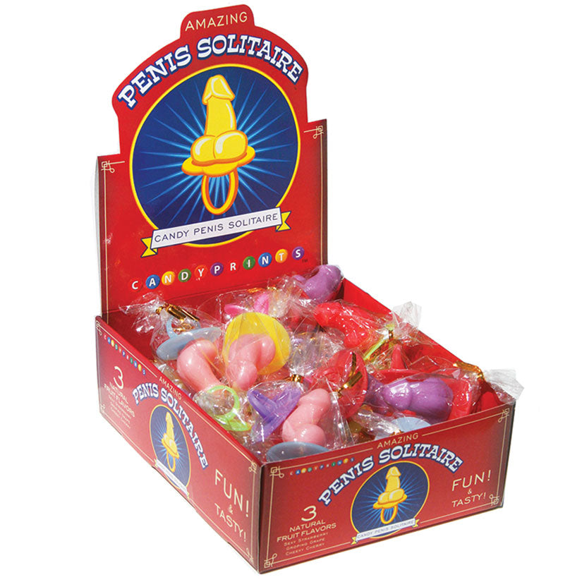 Super Fun Penis Solitaire Ring Pop (30 Pack)
