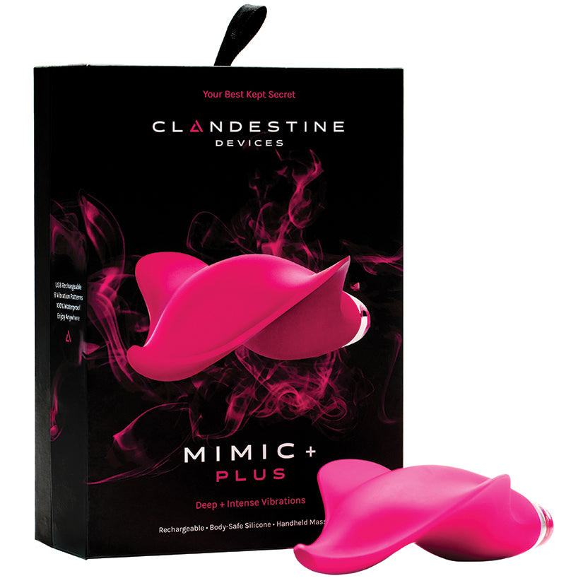 Clandestine-Devices-Mimic-+-Plus-Massager-Magenta