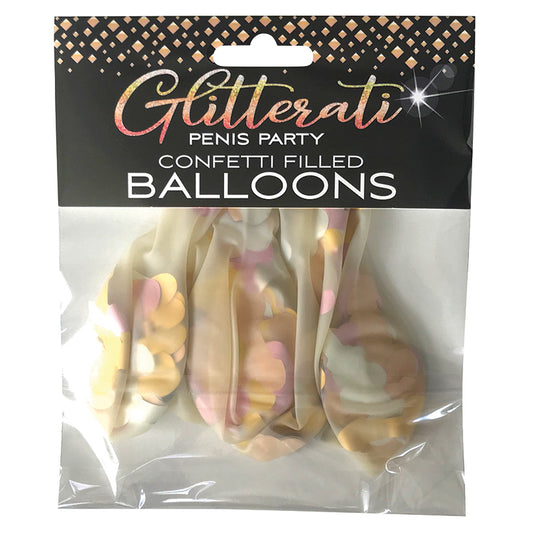 Glitterati Penis Confetti Balloons