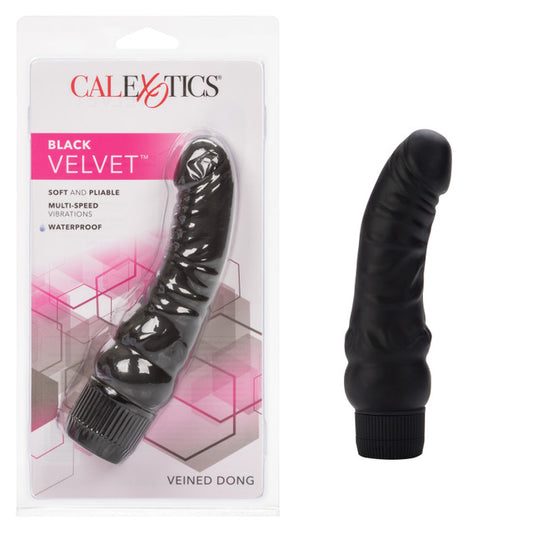 CalExotics Black Velvet Veined Dong