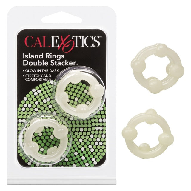 CalExotics Island Rings Double Stacker - Glow-in-the-Dark