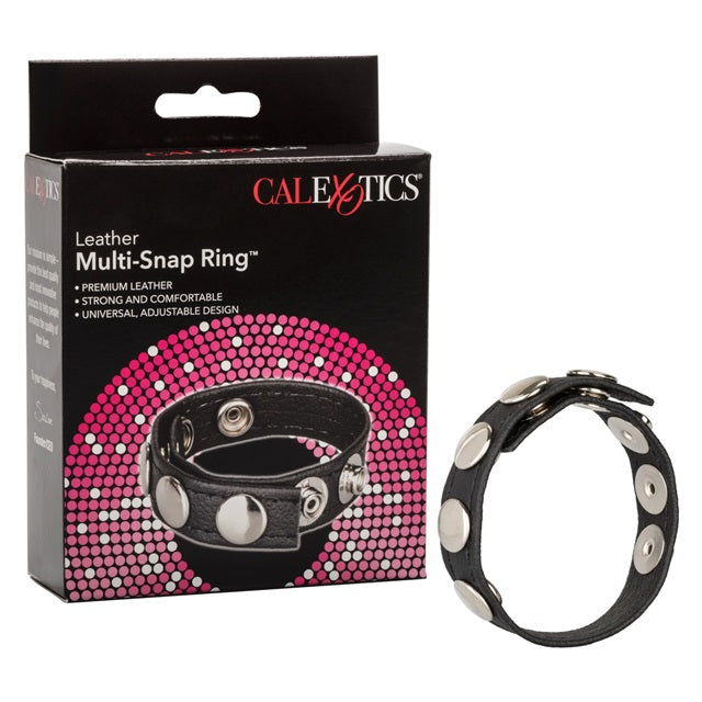 CalExotics Leather Multi-Snap Ring