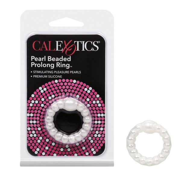 CalExotics Pearl Beaded Prolong Rings - White