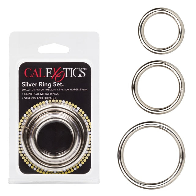 CalExotics Silver Ring - 3 Piece Set