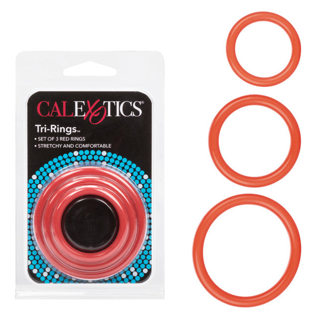 CalExotics Tri-Rings - Red