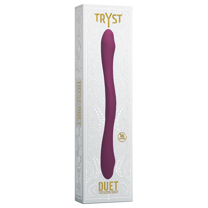 TRYST Duet Double Ended Vibrator - Berry Red