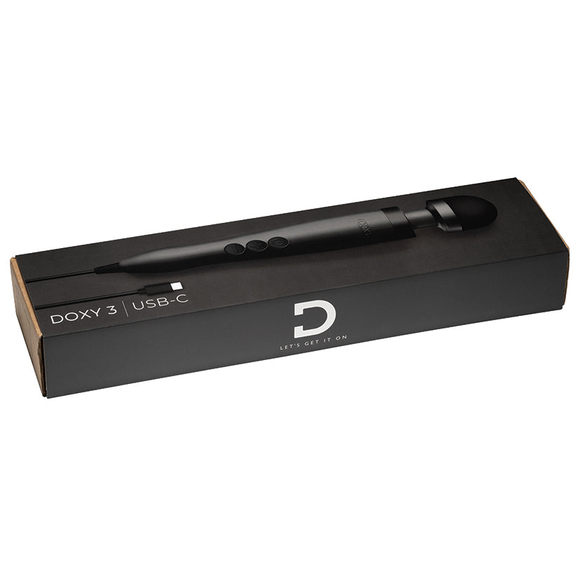 Doxy 3 USB-C Wand Massager - Matte Black