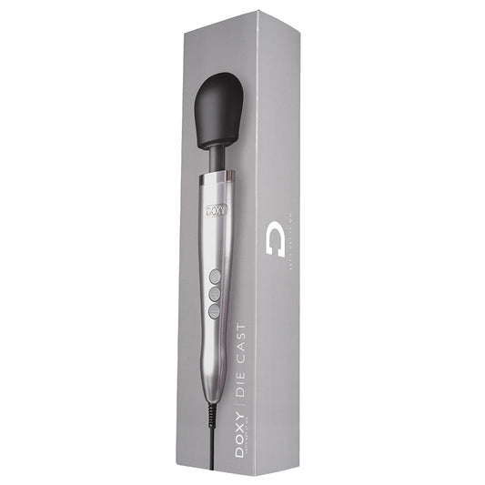 Doxy Die Cast Wand Massager - Brushed Metal