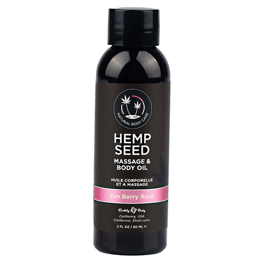 Earthly-Body-Hemp-Seed-Massage-&-Body-Oil-Zen-Berry-Rose-2oz