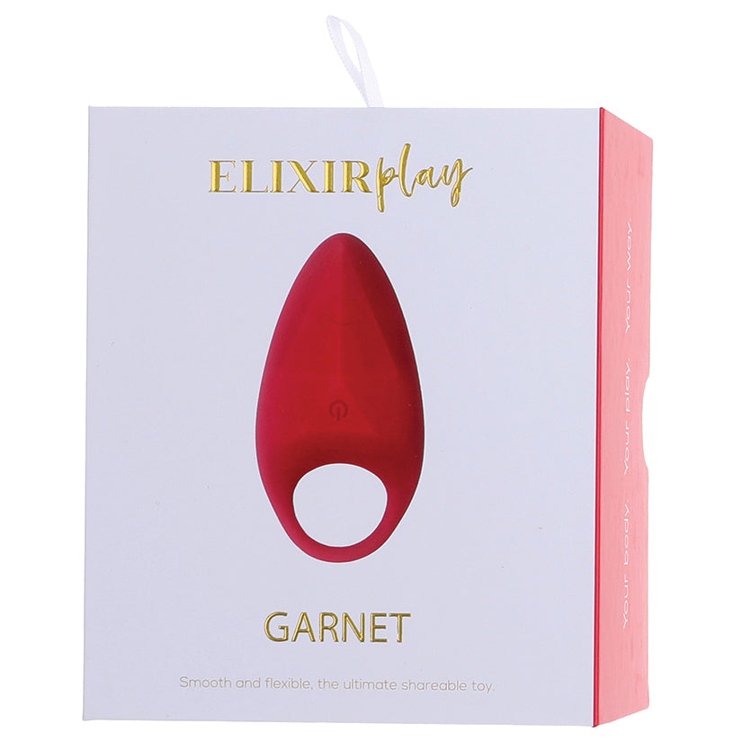 Elixir Play Garnet Vibrating Cock Ring
