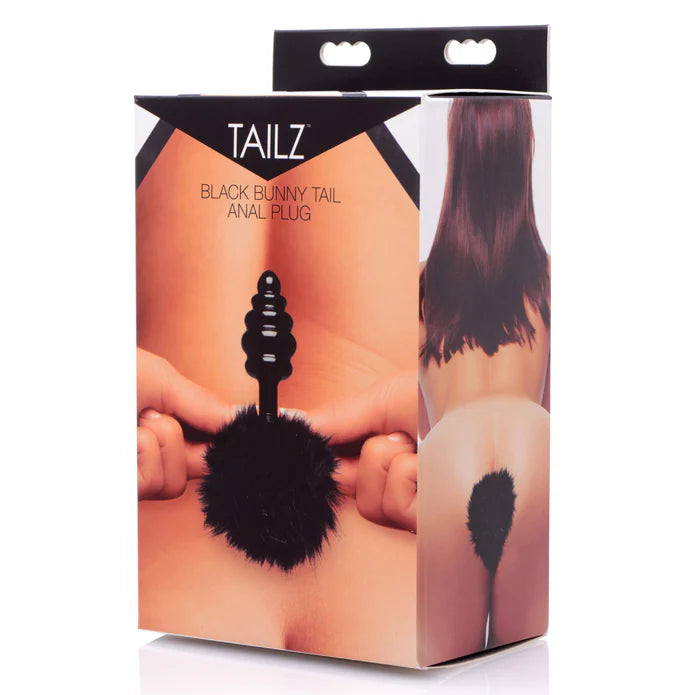 Tailz Black Bunny Tail Anal Plug