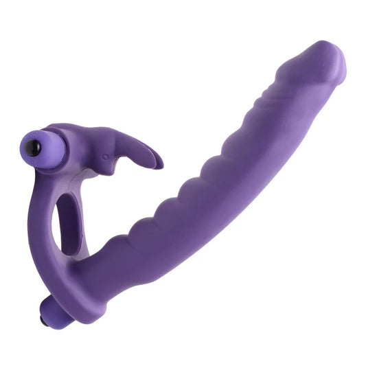 Frisky Double Delight Dual Insertion Vibrating Rabbit Cock Ring