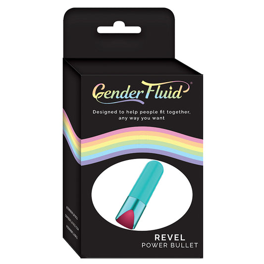 Gender Fluid Revel Power Bullet - Aqua