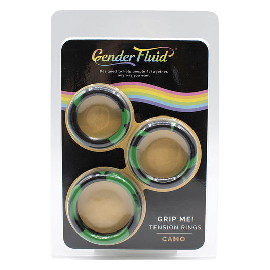 Gender Fluid Grip Me Tension Ring Set - Camo