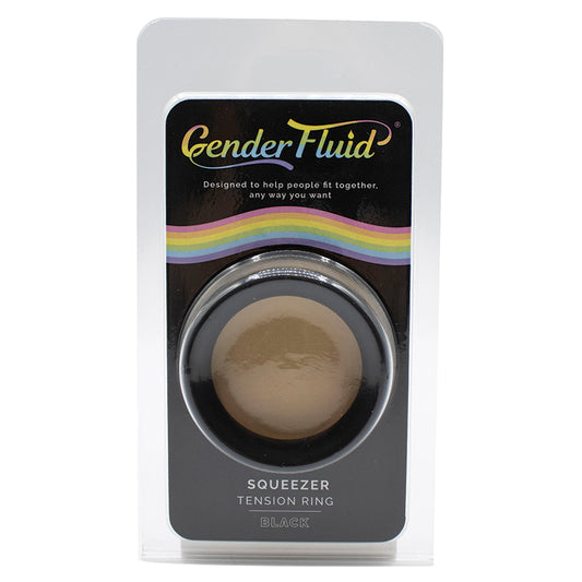 Gender Fluid Squeezer Tension Ring - Black