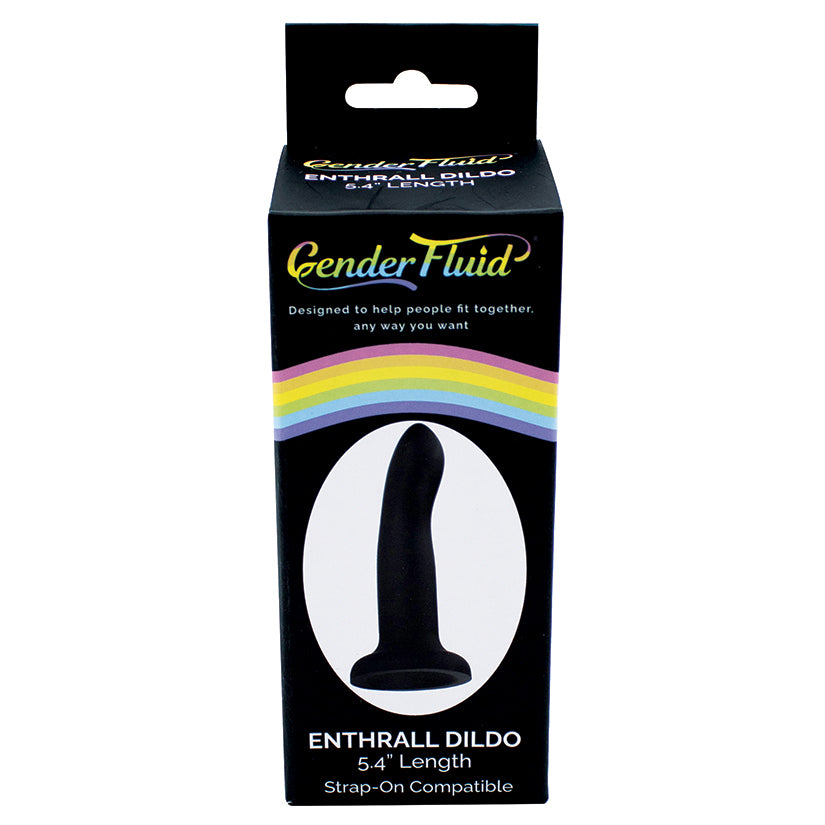 Gender Fluid Enthrall Strap On Dildo - Black 5.5"