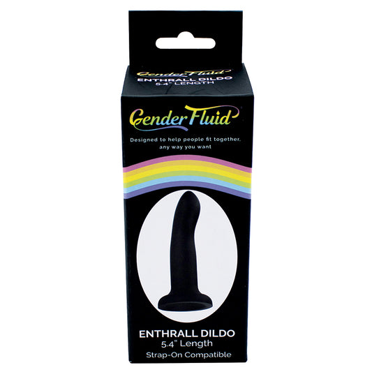 Gender Fluid Enthrall Strap On Dildo - Black 5.5"