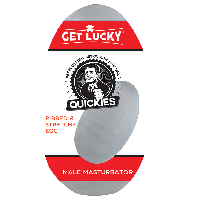 Get Lucky Quickies Ribbed & Stretchy Egg Stroker