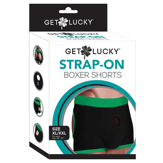 Get Lucky Strap-On Boxer Shorts - XL/XXL